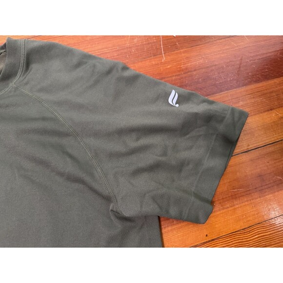 Fabletics Men's Small - The Training Day Tee Shirt - Dark Moss Olive Green - Gym - Picture 3 of 5